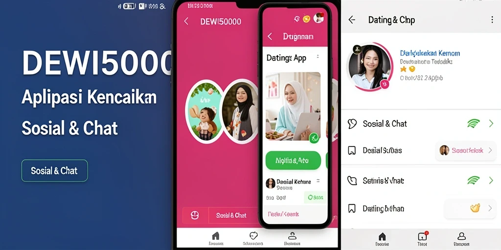 Tampilan antarmuka DEWI5000 yang menarik dan mudah digunakan.
