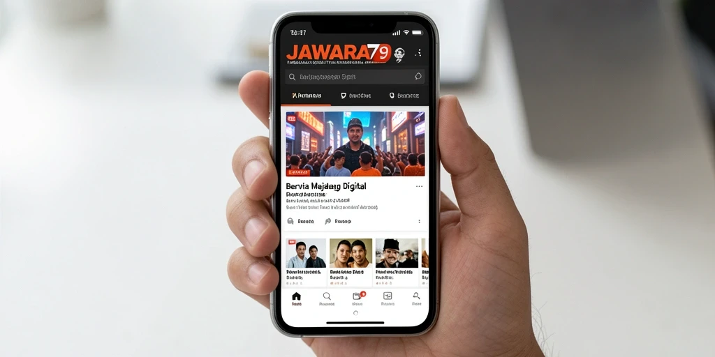 Tampilan antarmuka JAWARA79 yang menarik dan informatif.
