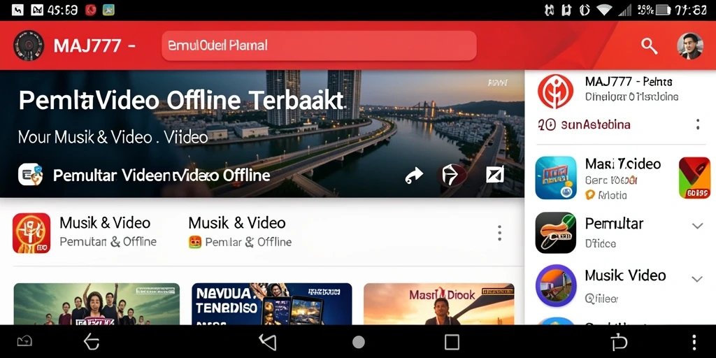 Screenshot MAJ777 menampilkan antarmuka Pemutar Video Offline yang sederhana dan efektif.