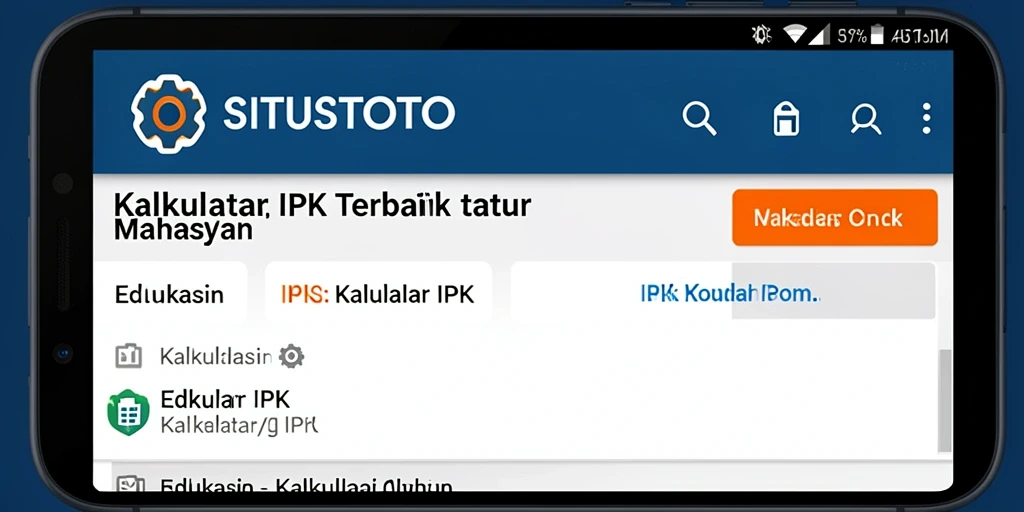 Antarmuka SITUSTOTO yang intuitif untuk kalkulasi IPK.