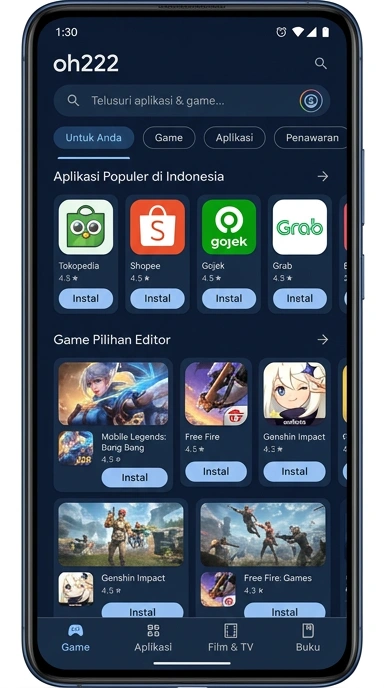 Akses Lengkap Aplikasi Terpopuler | oh222